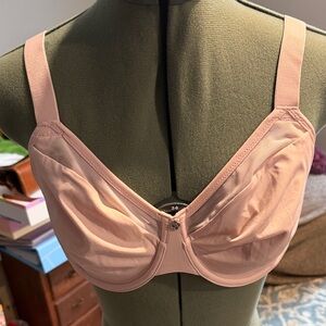 Breezies Soft Light Pink Underwire Full-Coverage Bra